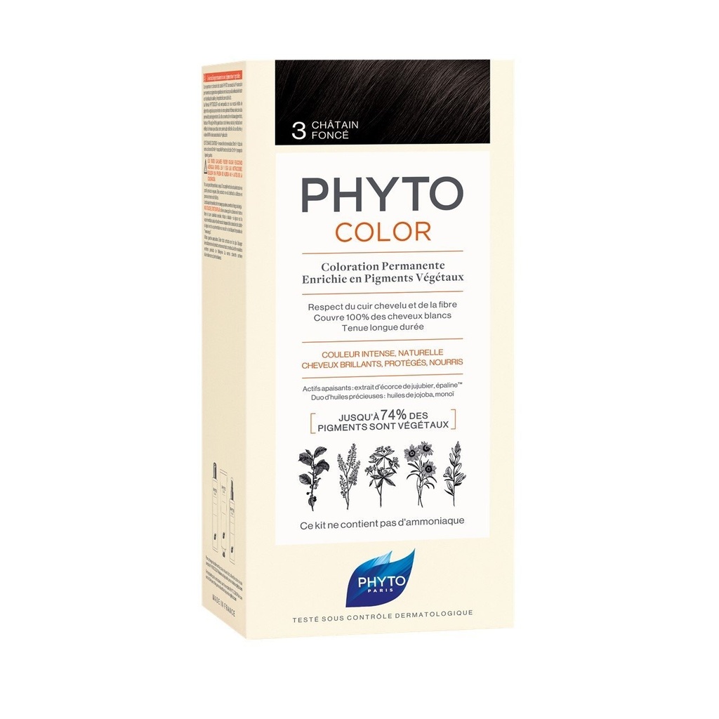 PHYTO HAIR COLOUR  DARK BROWN NO-3
